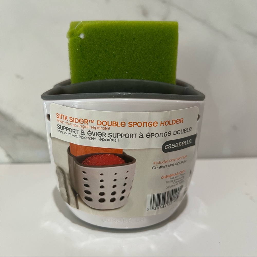 Casabella Sink Sider Double Sponge Holder